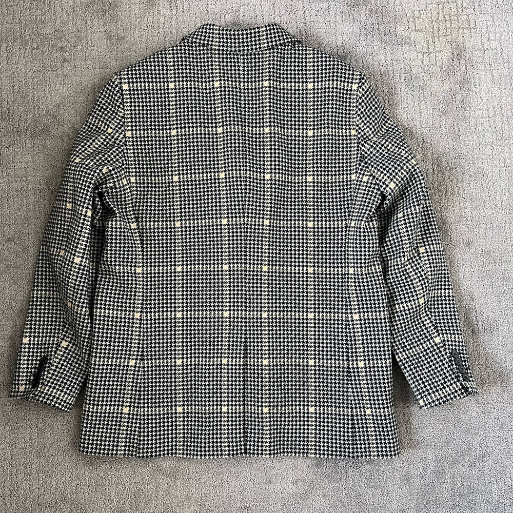 Zara Double Breasted Houndstooth Peacoat - Picture 3 of 5